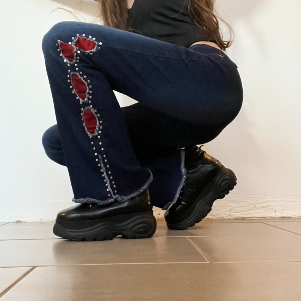 Vintage Lazer Jeans with Embellished Bootcut NWOT